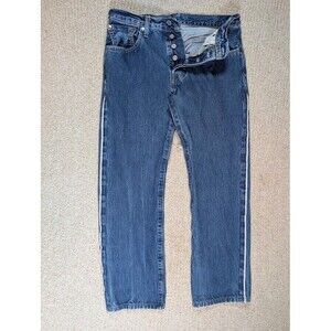 RARE Levi's Premium 501 Selvedge Jeans W30 L27 Button Fly Exposed Selvedge Seam